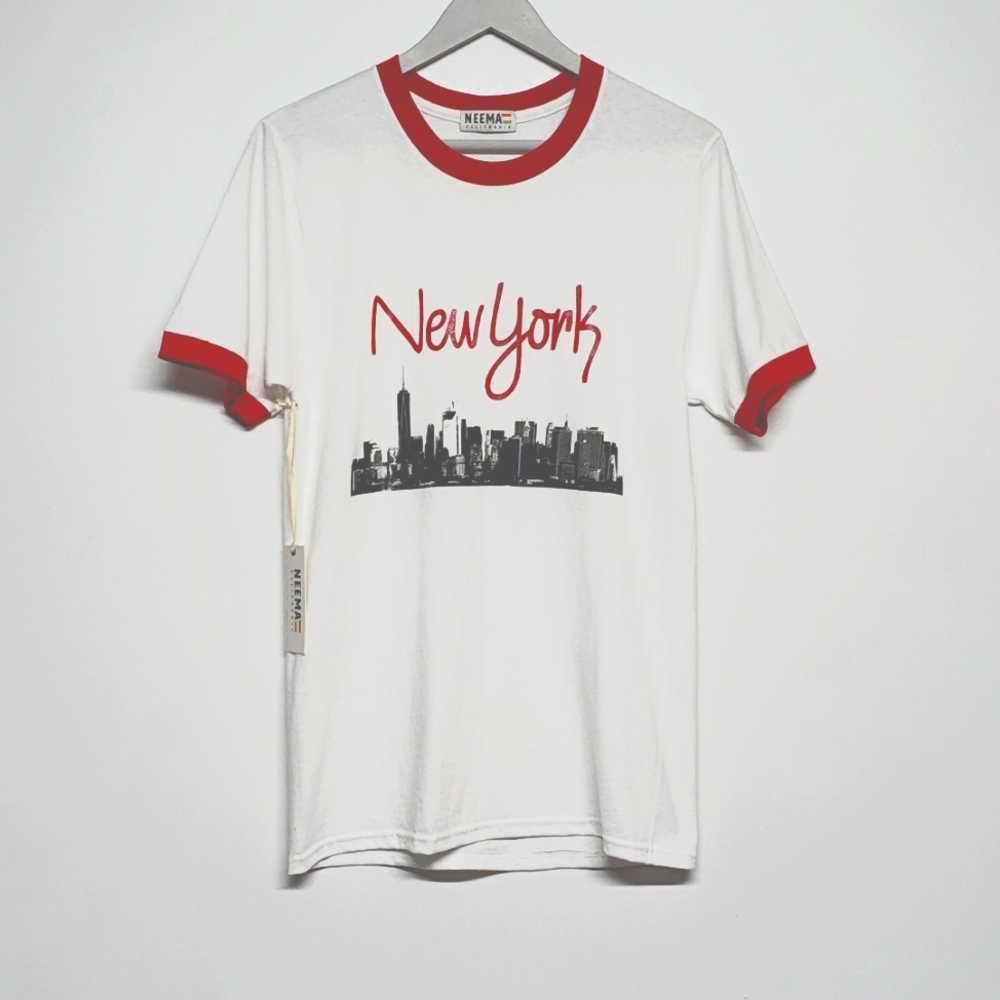 Neema California- New York Graphic T Shirt Short Sleeve Women's Size Medium